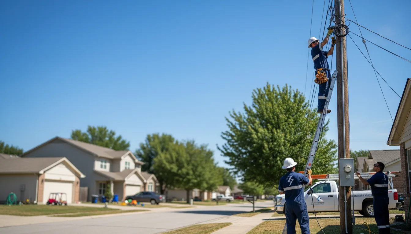 Residential electrician providing installation services in Belleville, WI